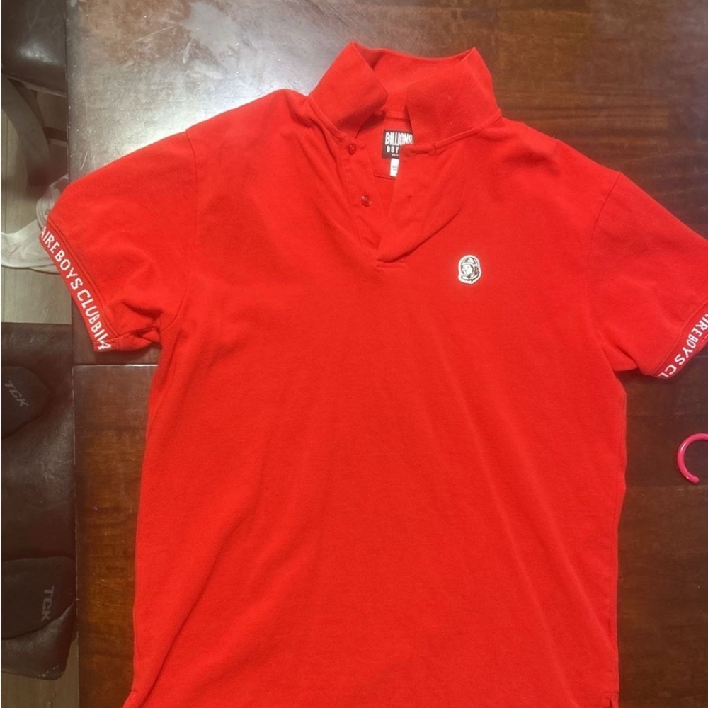Billionaire Boys Club Red Polo Shirt